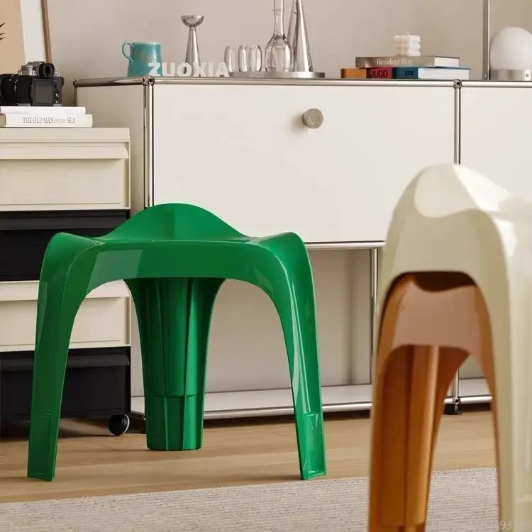 

Scandinavian Mid-Century Stool Living Room Furniture Modern Minimalist Designer Footstool Space-saving Furniture Vanity Chair