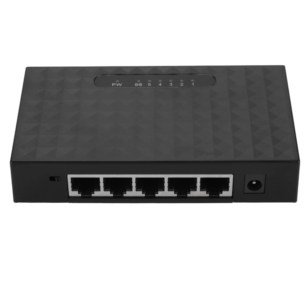 

Премиум 10/100 Мбит/с 5 портов Fast Ethernet LAN RJ45 Vlan сетевой коммутатор зарядное устройство вилка европейского стандарта стабильная передача для сетевой камеры видеонаблюдения