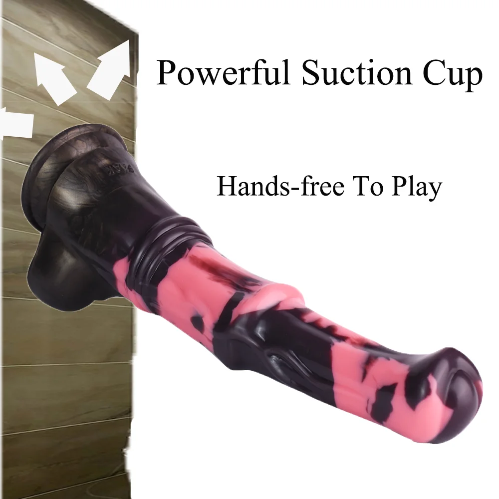 FRKO Big Real Horse Dildo Penis Knot Masturbator for Women Lesbian Anal Plug Men G-Spot Orgasm Sucktion Cup Sex Accessories 18+