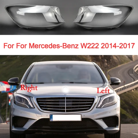 Стекло автомобильной фары для Benz W222 2014 2015 2016 2017, замена крышки объектива Faros Delanteros Shell, автомобильные аксессуары