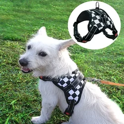 Personalized Dog Harness Nylon Reflective Breathable Pet Harness Vest For Small Large Dogs outdoor Walk Training Accessories