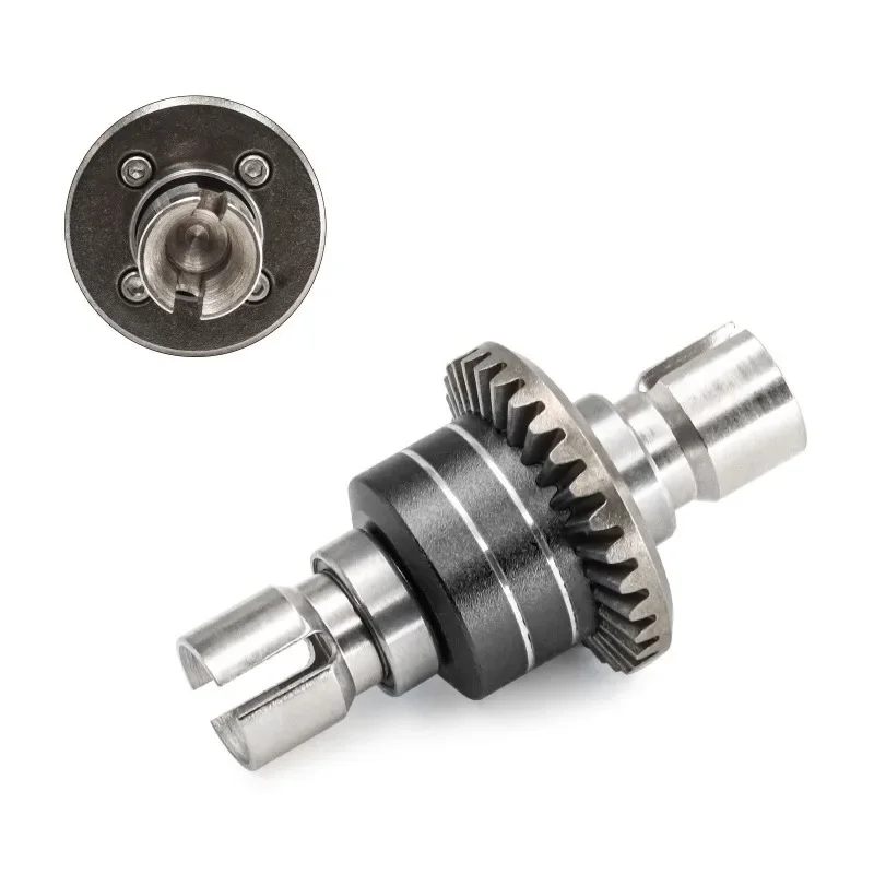 Para mjx hyper go 1/16 16207 H16BM-PL 1/14 14210 h14bm 14301-02-03 rc carros peças atualizado metal dianteiro e traseiro engrenagem diferencial