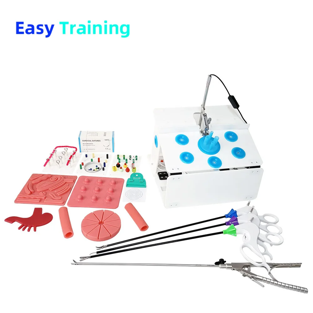 Laparoscopic Simulator Trainer Box Laparoscopy Simulation Training Surgery Instruments Set Of 0 Degree Camera For Doctors