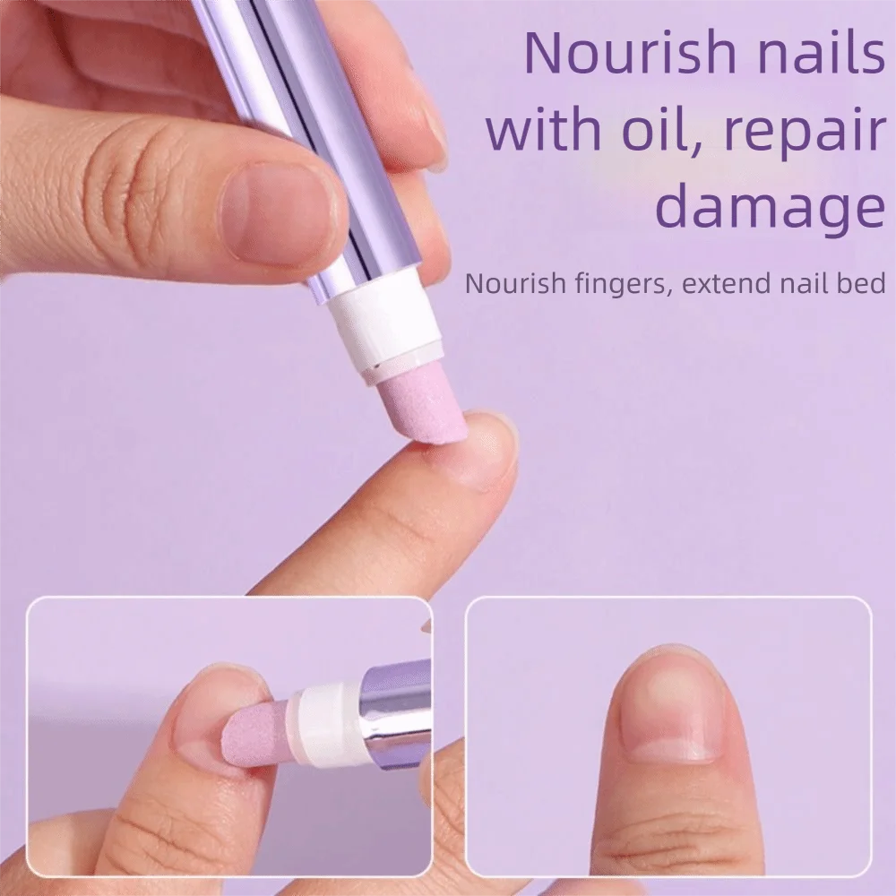 3 In 1 Nagelriemolie Anti-barb Hydraterende Nagelriem Behandeling Pen Keramische Tip Voedende Nail Cuticle Remover Pen