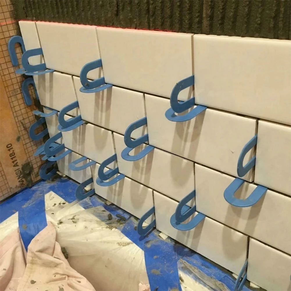 100pcs U-Shaped Horseshoe Shims Tile Spacers PP Level Wedges Positioning Clips  For Floor Wall Tile Gap Fixing Construction Tool