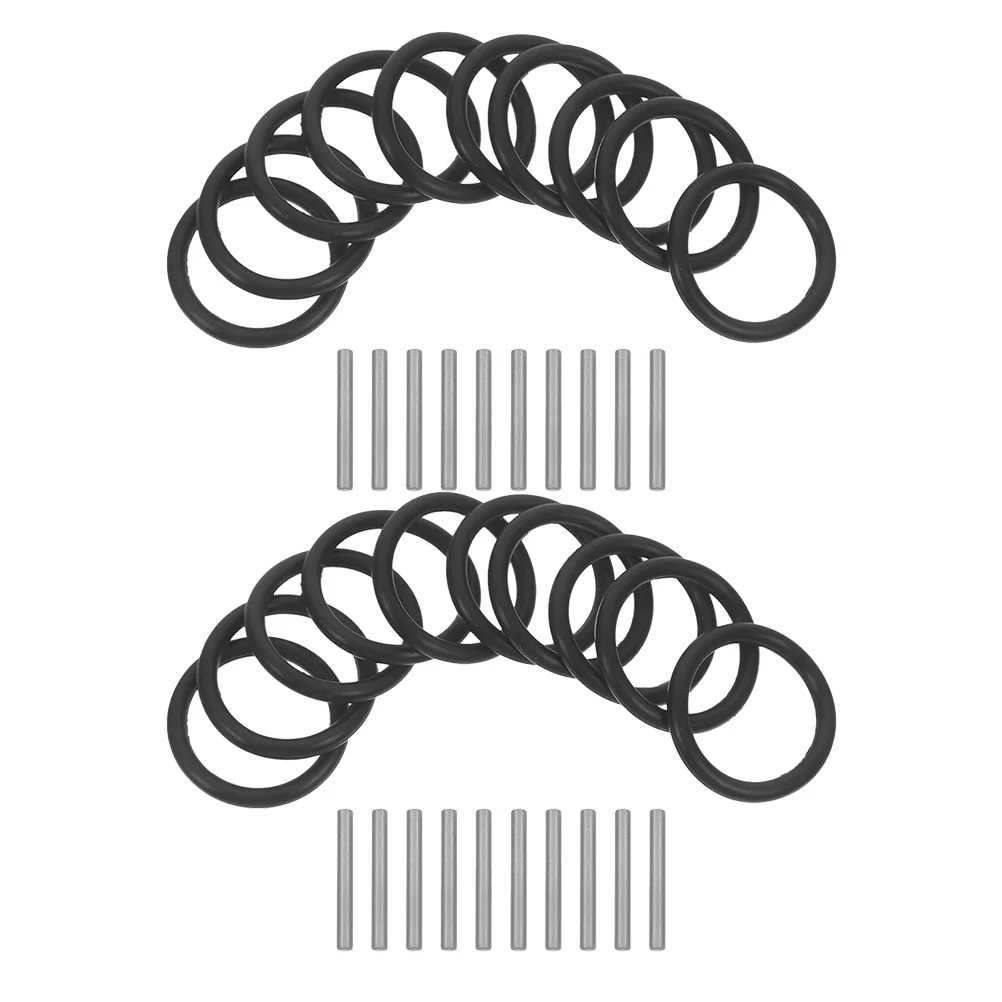 

20Sets Pull Ring Replacement Impact Ring Pins Steel Rubber Durable Parts Socket Wrench Scaffolders Maintenance Tools