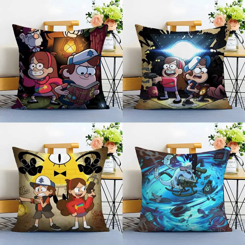 Gravity Falls Cushion Cover Washable Linen comfort Soft  for Sofa Bed Cozy Home Room Decor