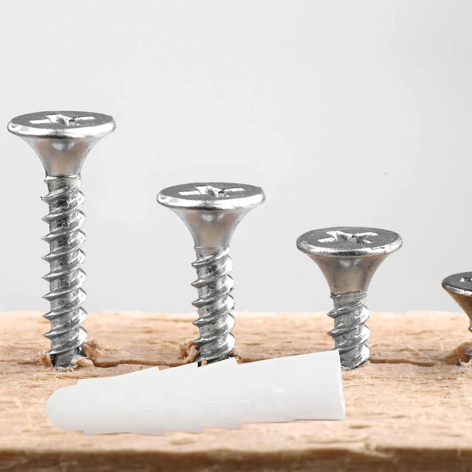 

1Set Square Expansion Tube Anchor and Screw Kit Heavy Duty Drywall Concrete Plaster Wall Screws with Anchors for Bathroom