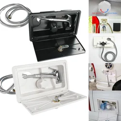 Hot Cold Switch RV External Exterior Shower Box Kit w/ Lock RV Shower With Lock Boat Marine Camper Motorhome Camper Accessories