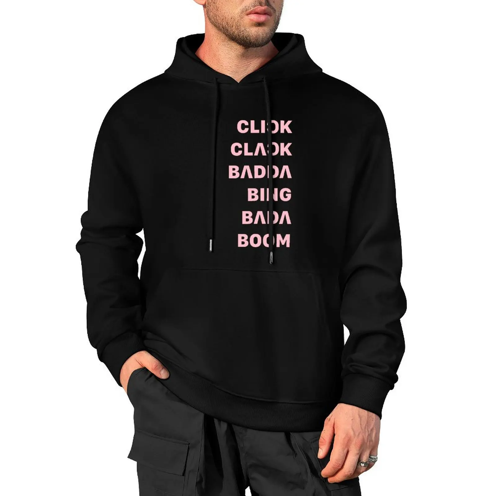 

Click Clack Pullover Hoodie men wear japanese style autumn new products autumn clothes hoodie man