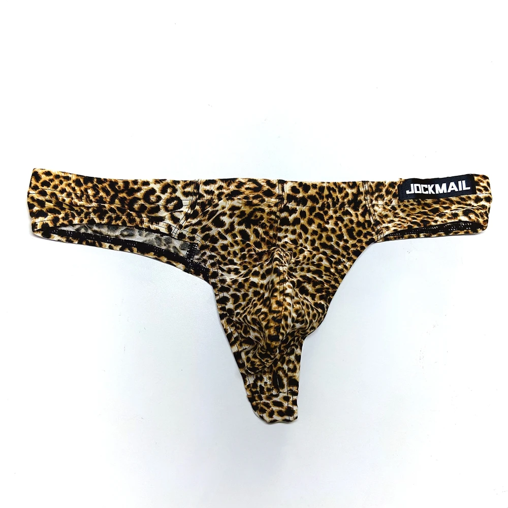 Leopard Print Sexy Men Bikini Brief Underwear Slip Hombre Calzoncillos Jockstrap Thong Men Briefs Pouch Cuecas Gay Underwear view 6