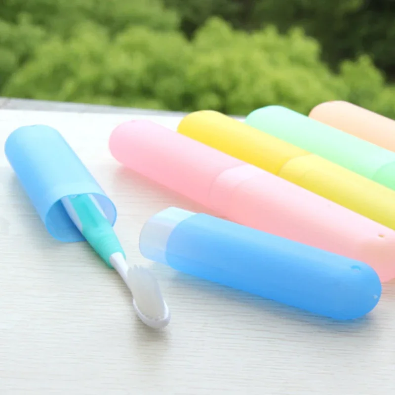 

Portable Toothbrush Tube Box Cover Travel Hiking Camping Toothbrush Protect Holder Case Toothbrushes Health Protector Banheiro
