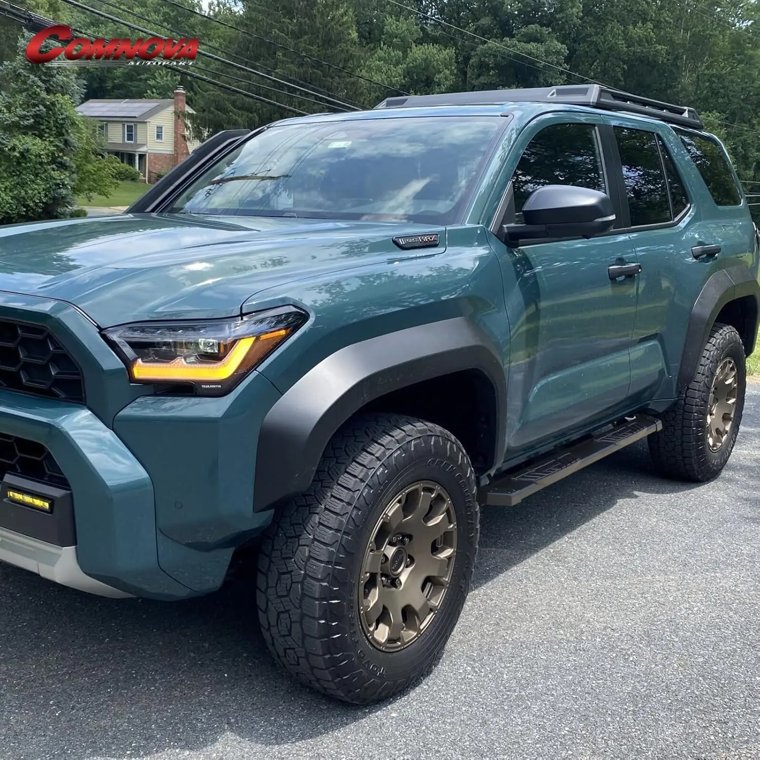 Aluminum Running Boards Compatible with 2025-2026 Toyota 4Runner(Without Side Skirts), 6.5 Inch Side Steps Made with Carbon Stee