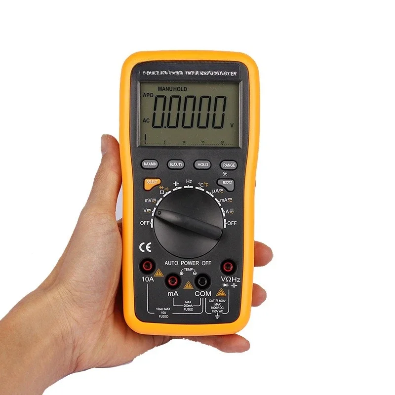 4-Bit semi-high-precision multimeter/frequency/capacitor/temperature/with USB connection