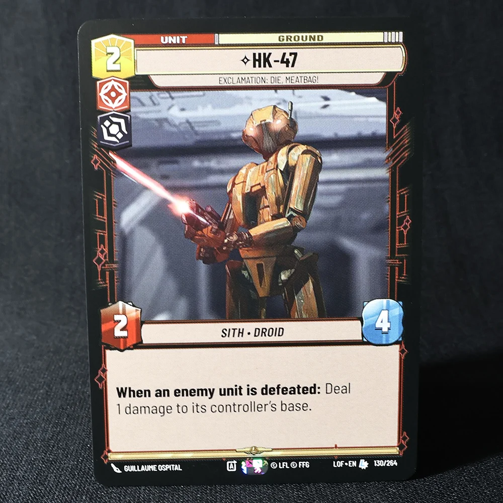 SW Star Wars Tarjetas proxy ilimitadas Tarjeta regular UNIDAD DE EVEN AGRALIZACIÓN Tecnología Agresión Overhelming Barrage Tarjetas versión en inglés.