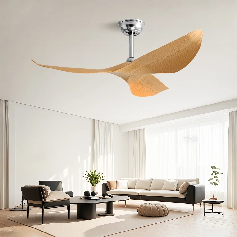 38/52 Inch  Modern Ceiling Fan Without Light DC Remote control Electric Fan Used Restaurant Office Cafe Living Room Decoration