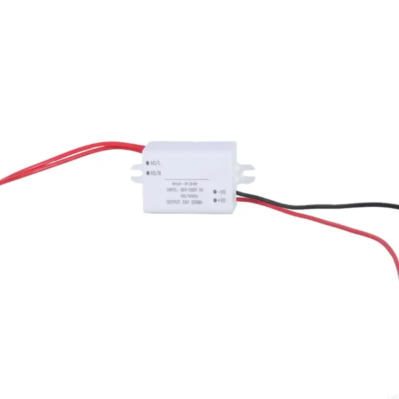 U55C AC85V-265V to DC15V 200mA Step-down Converter Efficient Power Supply Module Voltage Converter for POE White