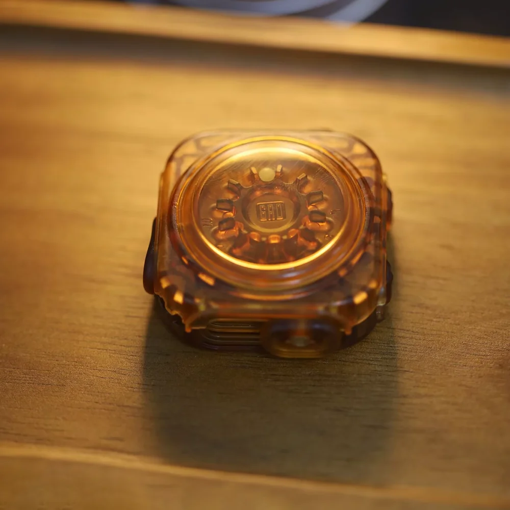 ストックガオスタジオ EDC プッシュスライダー PC複合玩具 ラチェットフィジェットスピナー リバウンド磁気ストレス解消玩具 オリジナルデザイン