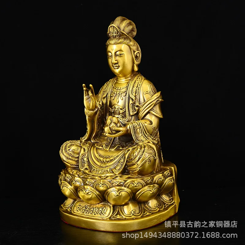 Brass Nuwa Goddess Chinese Style Ornament