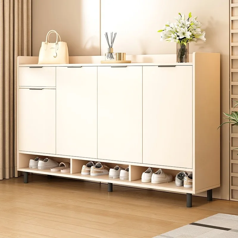 

Shoe cabinets, indoor entrance cabinets, integrated large-capacity multi-layer storage shoe racks against the wall