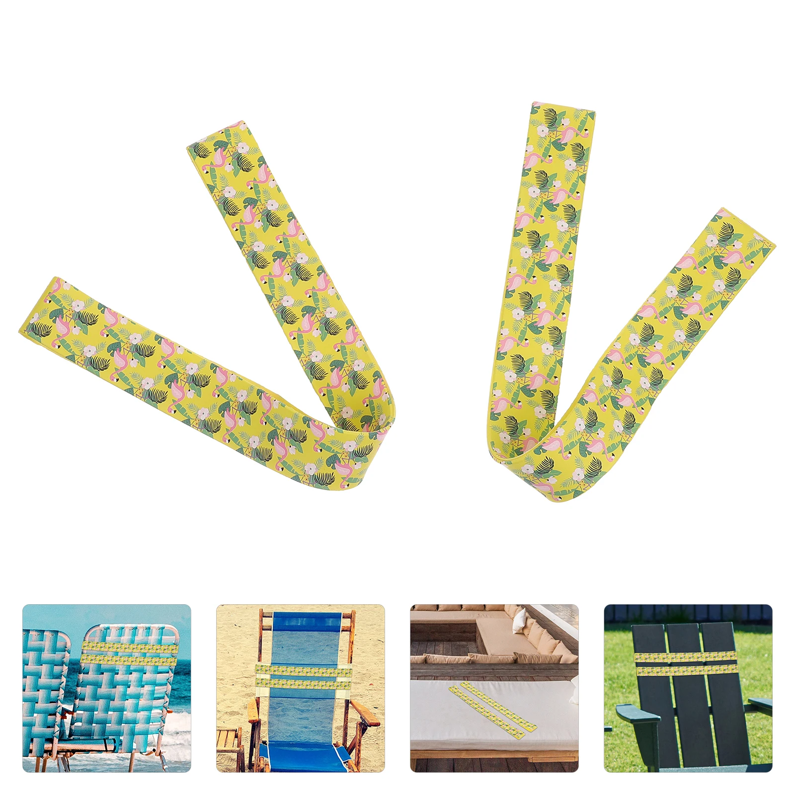 

2Pcs Beach Straps 300x25mm Silicone Beach Accessories for Chairs Cruise Accessories Windproof Travel Gifts