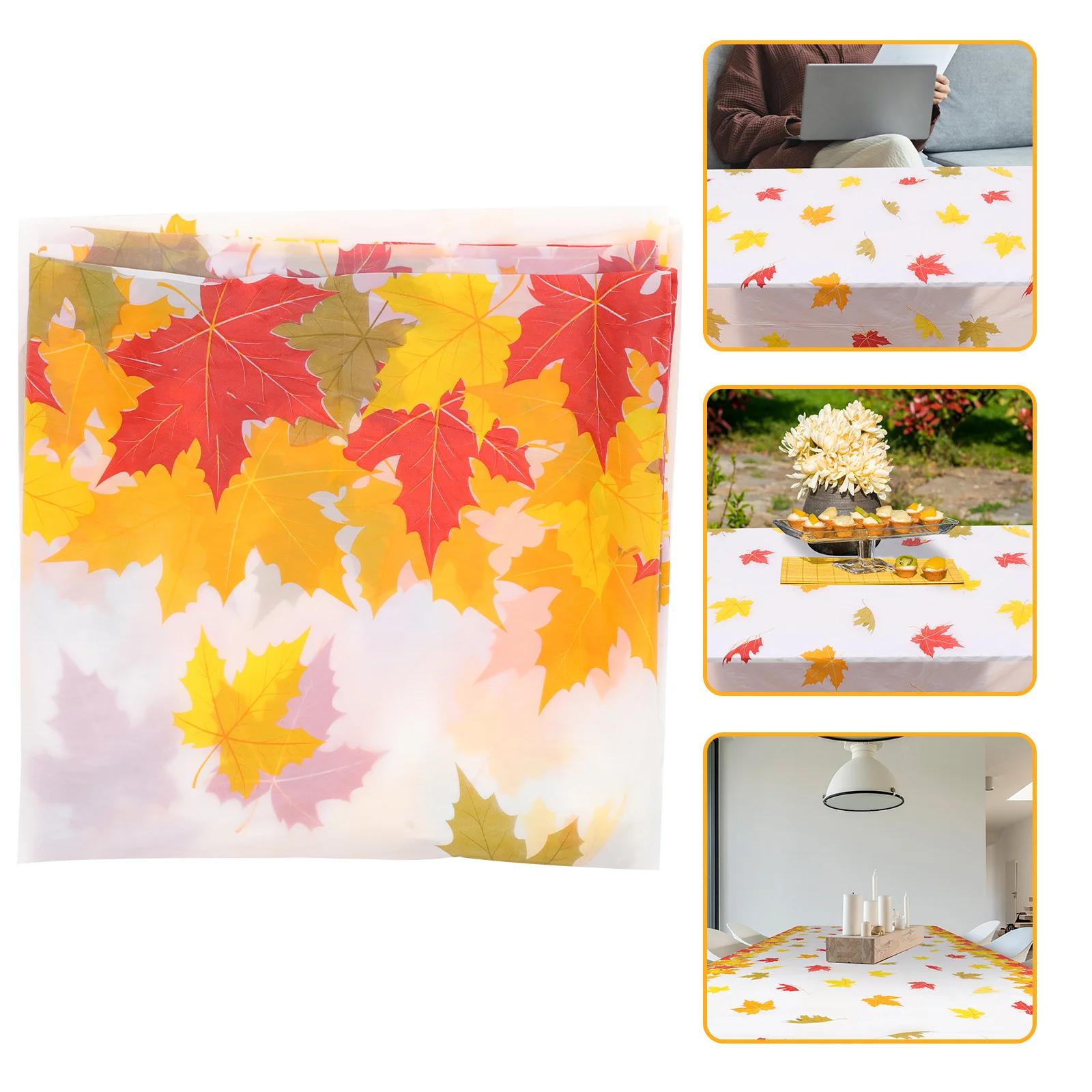 

Tropical Leaves Pattern Table Cloth Washable Non-Slip Reusable for Household Dining Room Decoration Festival Gift Housewarming