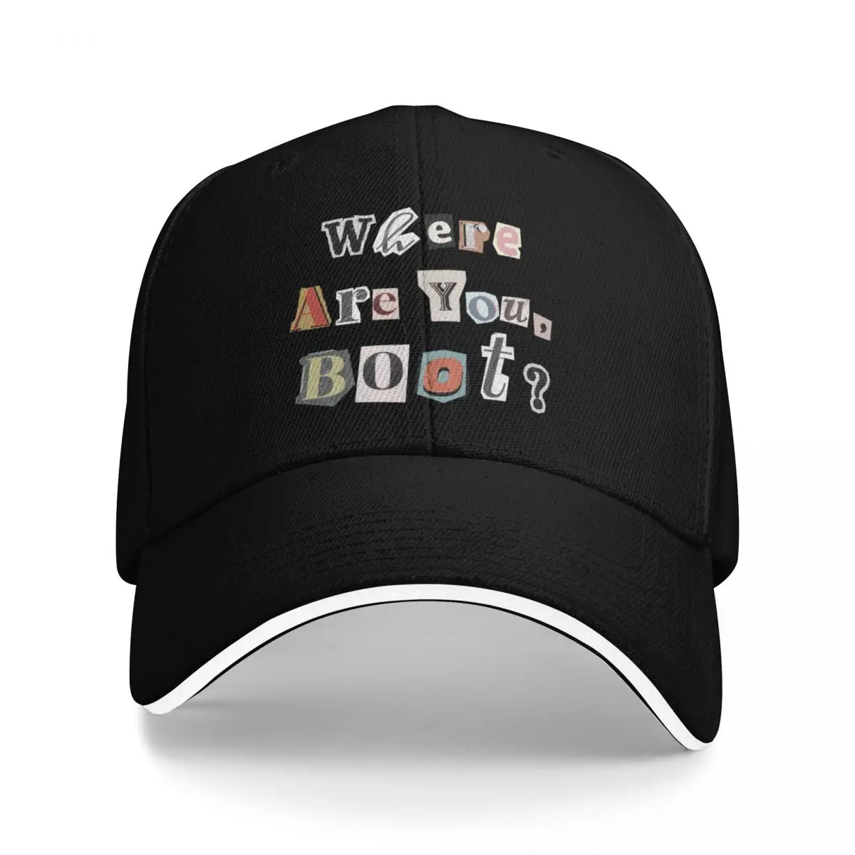 

Where are you, Boot Text graphic The Rookie Baseball Cap sailor cap for men Sun Hat For Children Women's Hats Men's