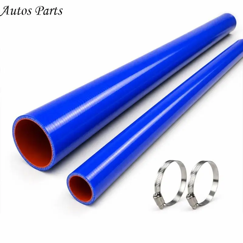 57BA Vehicle Cooling Hose 4 Ply Reinforced Straight 39 Inch Silicone Radiator Replacement Hose for Owners, Repair Technicians