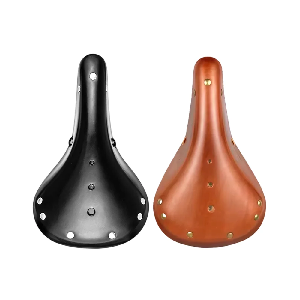AliExpress WALGUN Bicycle Saddle Urban Highway Retro Leathe Vintage City Cycling Cowhide Saddle 175 Genuine Leather Old Style Bicycle Seats