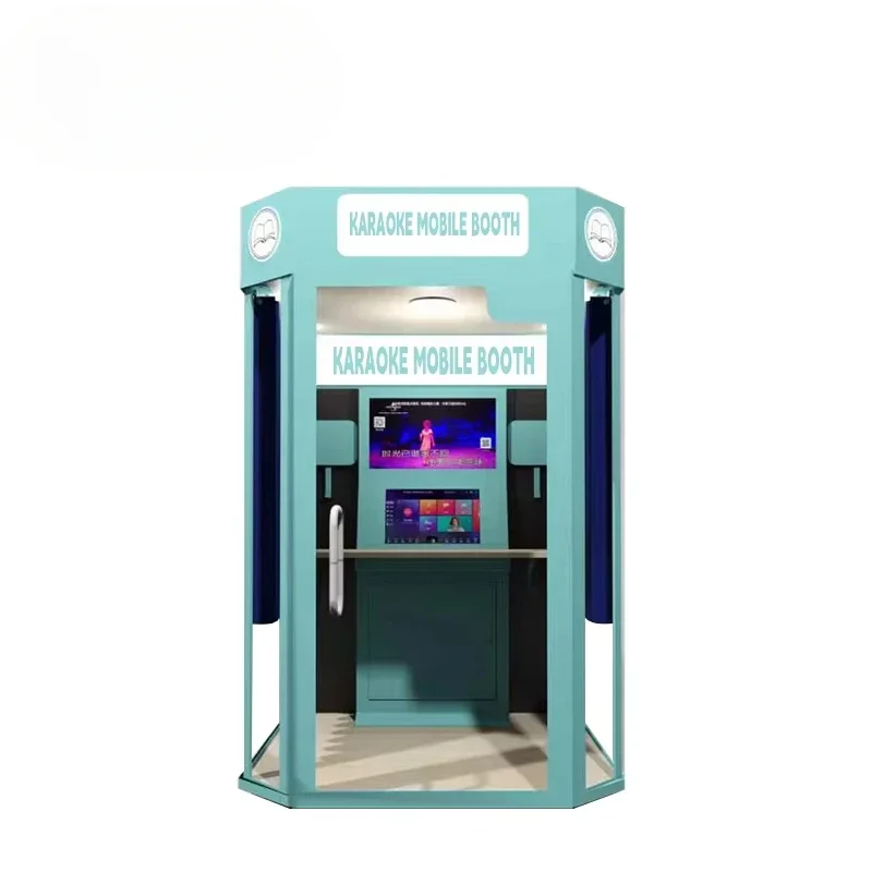 Mini KTV Booth Game Machine Commercial Coin Operated Singing Room Karaoke Booth For Mall Center