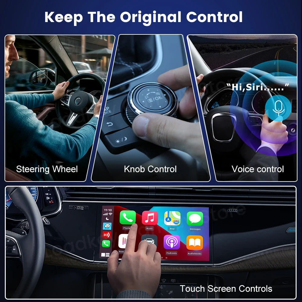 Carlinkit-activador inalámbrico de CarPlay para coche, accesorio para AUDI BENZ, Mercedes, Cadillac, Chevrolet, Citroen, Ford, Honda, Hyundai, Jeep, Kia, 3,0