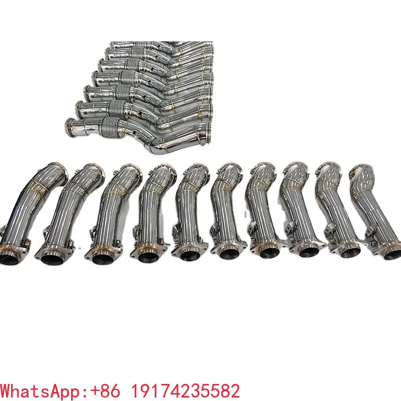 مصنع تخزين الفولاذ المقاوم للصدأ الأنابيب المستقيمة Exh-aust النازل دون حرارة لسيارات BMW G80 M3 G82 M4 #1