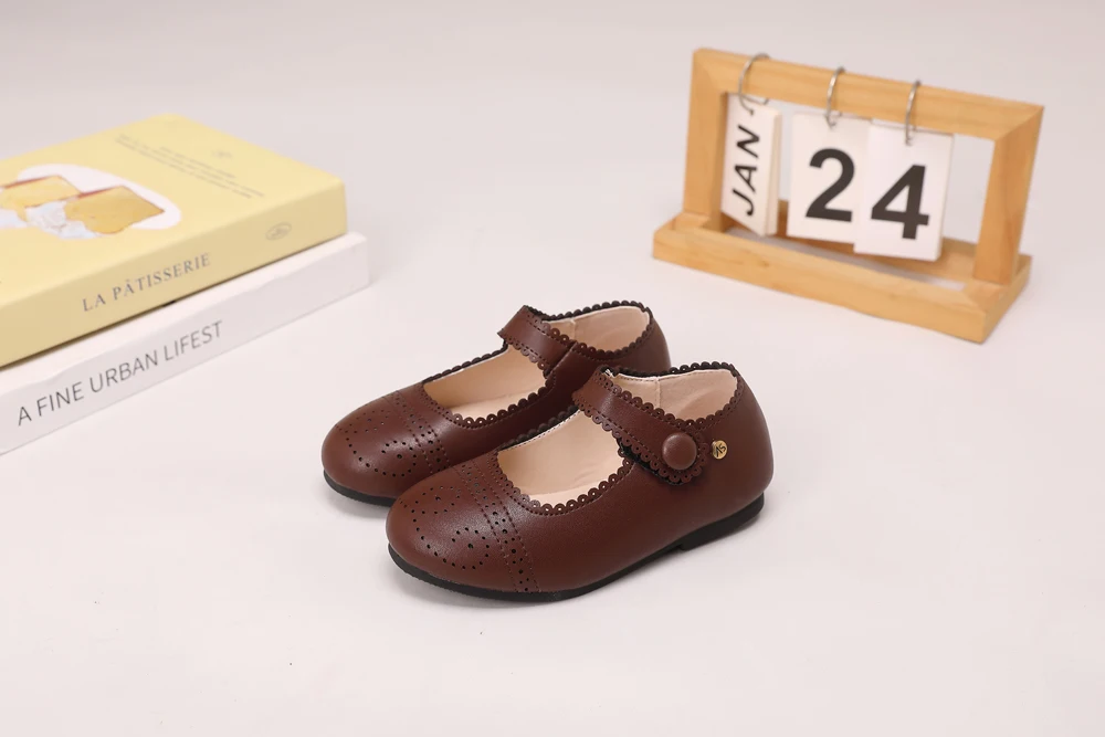 AS Kinderschuhe Marken-Kinderschuhe Baby Mädchen Lederschuhe Kleinkind Prinzessin Ballerinas Jungen Brogue Oxford Weiche Plateau Mary Jane Schuhe – Detail 30