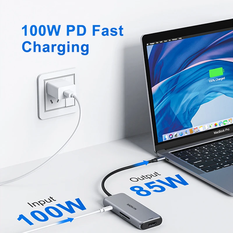 Imagem -05 - Transforme Sua Porta Usb-c em um Hub Poderoso para Mac Ipad e Laptop com 4k 60hz Hdmi Mais Usb 3.1 Mais sd tf Mais pd