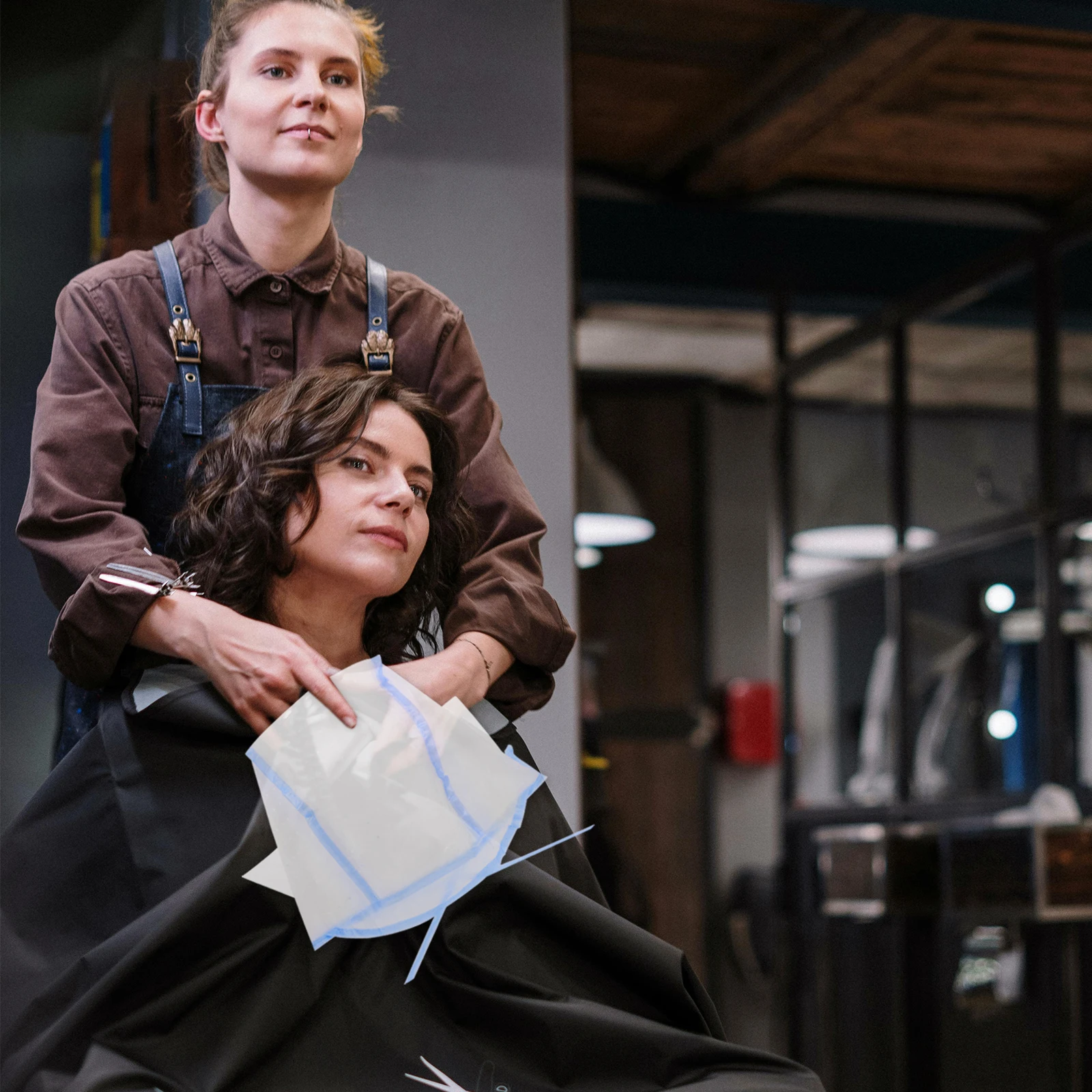 

12 шт. одноразовые инструменты для краски для волос, колпачки для тонирования с защитными полями и защитой шеи для использования в салоне, синяя шапочка для окрашивания волос