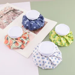 Bolsa de hielo con estampado de frutas para ejercicio, compresa fría de PVC, uso repetido, paquete de hielo para lesiones de enfriamiento, recuperación de articulación de rodilla, esguince, bolsa fría para el hogar