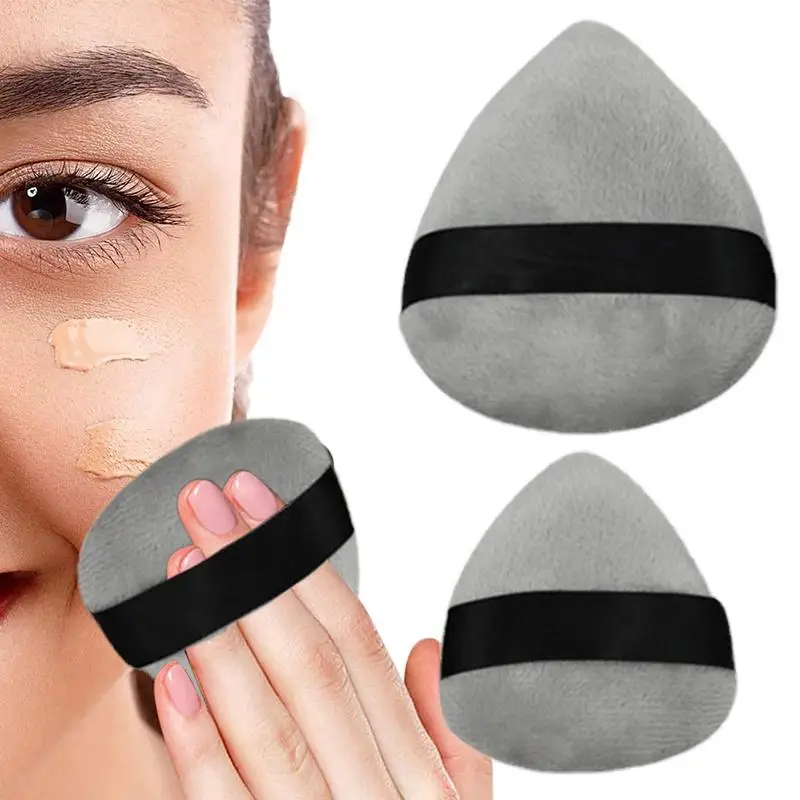 Esponja de maquillaje triangular para mujer, miniesponja facial Suave de maquillaje, lavable, herramienta de maquillaje ligera