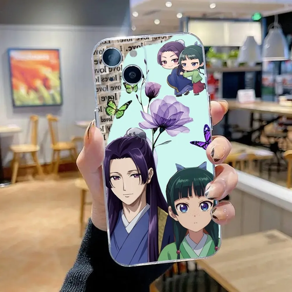 Jinshi Maomao A-Apothecary D-Diaries Phone Case For iPhone 16,15,14,13,12,11 Plus,Pro,Max,XR,XS,X,7,8 SE,Mini Transparent Soft
