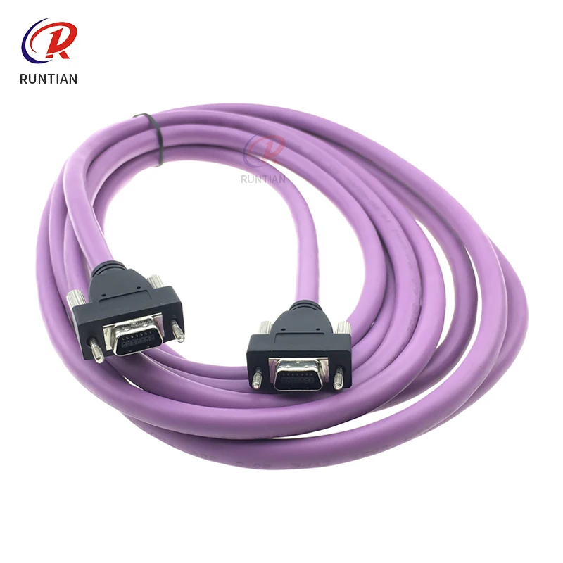 LVDS high density cable for Allwin Human Yaselan solvent printer 14Pin Purple cable Origina Igus Cable for Inkjet Printer 4m 6m