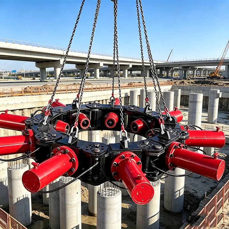 Hydraulic Pile Breaking Tool for Excavator Square Round Precast Concrete Pile Cutter for Civil Project