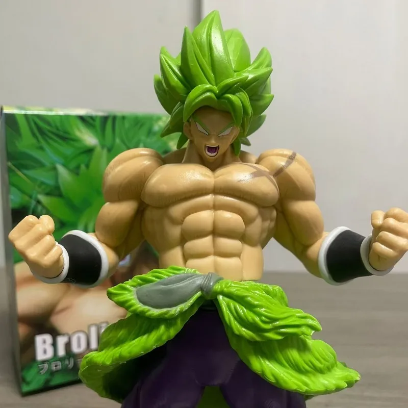 23 cm Dragon Ball Anime Figur Broly Super Saiyajin Action-figuren spielzeug modell Desktop dekoration statue Sammlung Anhänger kind Geschenk