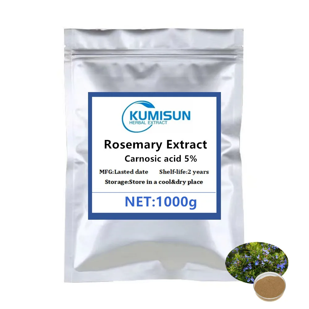 

50-1000g,Free Shipping, Roseemery Extract,5% Carmosiceacid