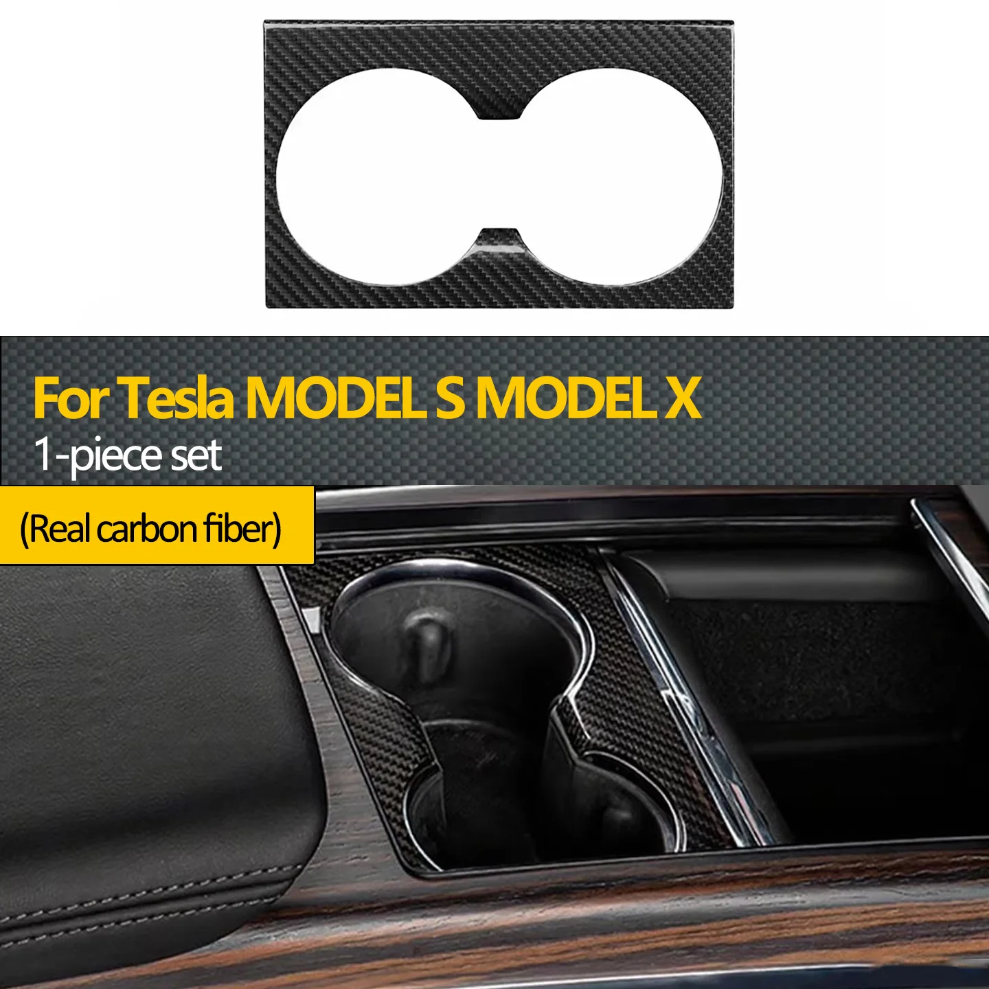 

Для Tesla Model S Model X карбоновая центральная консоль, передняя чашка, рамка, крышка, украшение, аксессуары для салона автомобиля