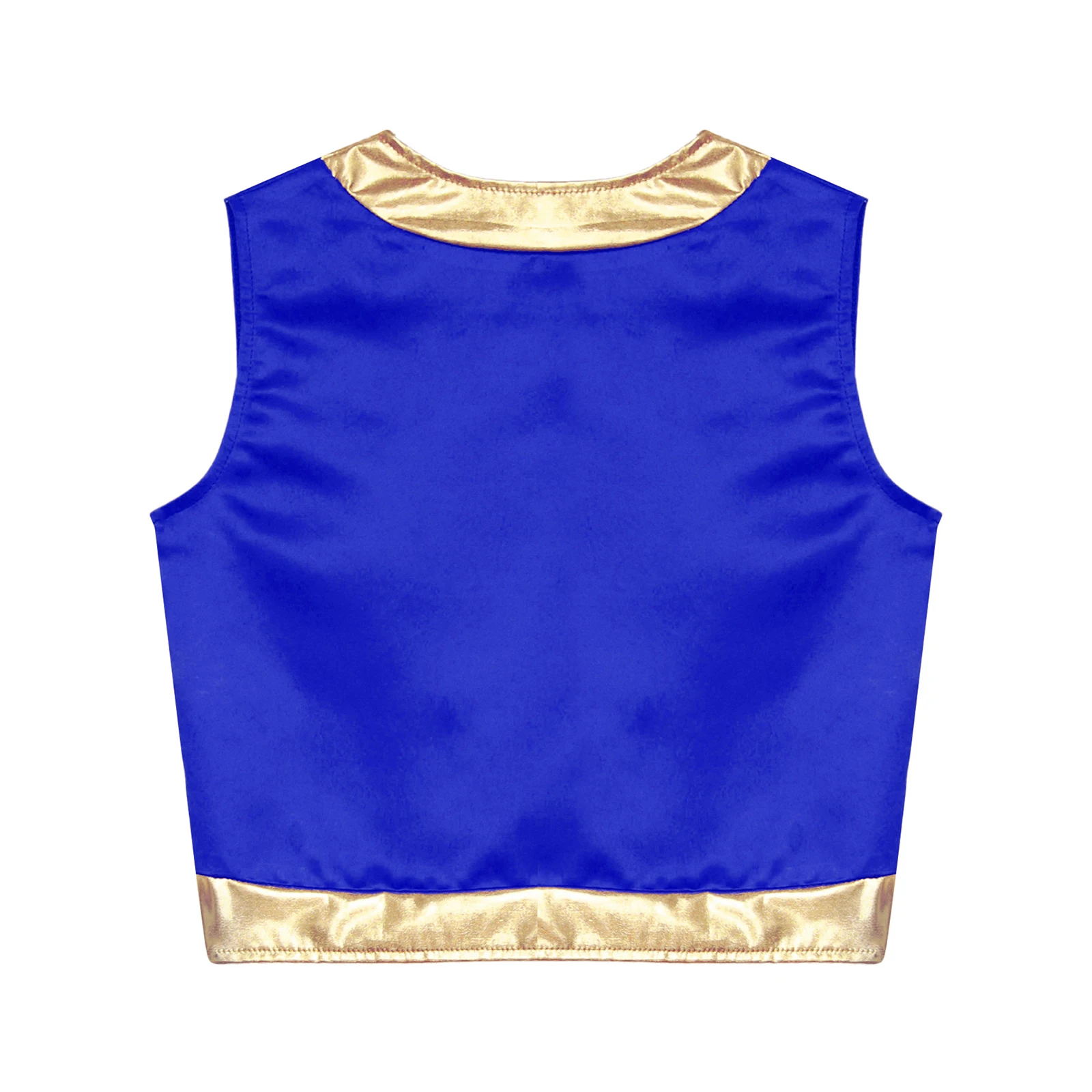 Arabian Prince Cosplay Vest para crianças, Traje de Role Play para meninas e meninos, colete aberto, roupas de Halloween