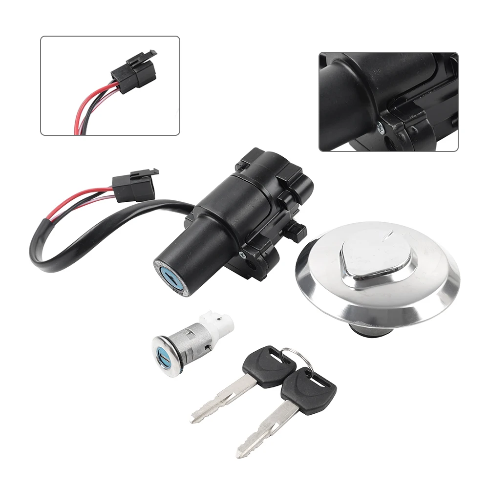 1Set Motorbike Ignition Switch Fuel Gas Cap Seat Lock Key 35010-KPC-640 For Honda XL125V Varadero 2001 2002 2003 2004 2005 2006