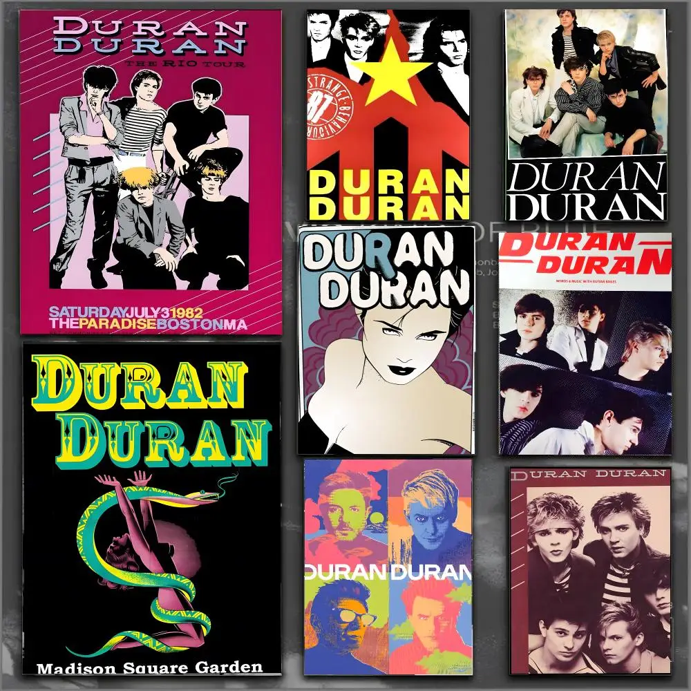 Duran Duran Band New Wave Pop Poster Modern Aesthetic Wall Art Print Minimalist Bedroom Living Room Home Decor Gift