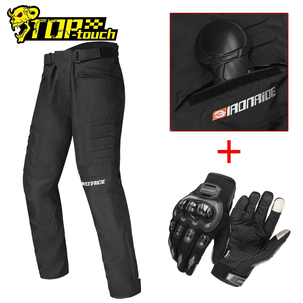 

Men's Motorcycle Pants Wear-Resistant Outdoor Motocross Riding Pants Windproof Warm Motorbike Pants With Protective Gear M-3XL