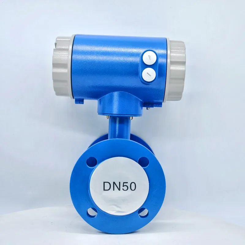 Water Treatment Digital Water Flow Meter DN80 DN100 Electromagnetic Flow Transmitter 4-20mA HART RS485