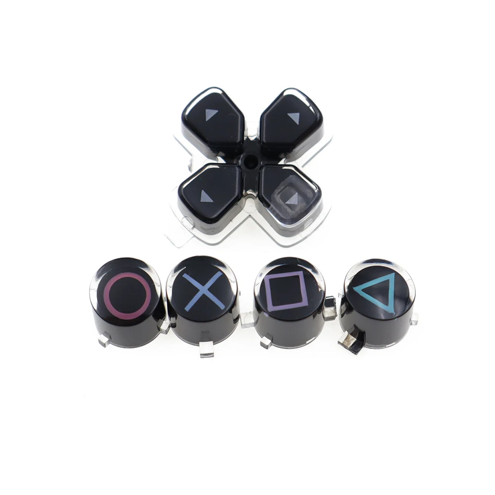 For PS5 Controller Gamepad D-Pad A B X Y Cross Crystal Button Replacement Direction Function Key For  V1 V2 V3 V4 V5