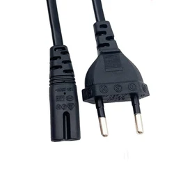 1.5M EU Power Cable 2pin IEC320 C7 Power Extension Cord For Dell Laptop Charger Canon Epson Printer Radio Speaker PS4 XBOX One S